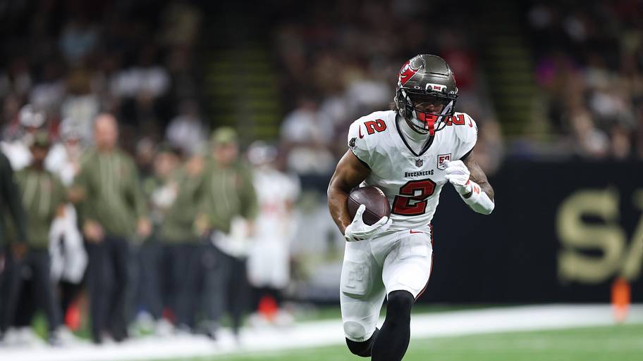 Emeka Egbuka had 63 catches for 938 yards and six touchdowns in his rookie season last year.