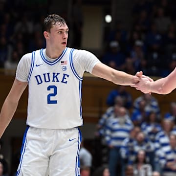 Duke basketball players Cooper Flagg and Kon Knueppel