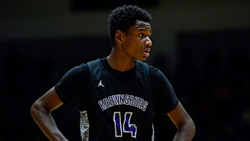 Brownsburg Bulldogs forward Kanon Catchings (14) walks up the court Saturday, March 18, 2023 at New Castle Fieldhouse in New Castle. The Ben Davis Giants defeated the Brownsburg Bulldogs, 66-38, for the IHSAA Class 4A Semistate championship game.

High School Basketball Ini Hs Basketball New Castle Semistate Final