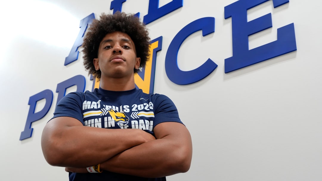 Prince Avenue Christian junior RB Andrew Beard, one of our top 20 area football players, poses for a portrait at his high school.