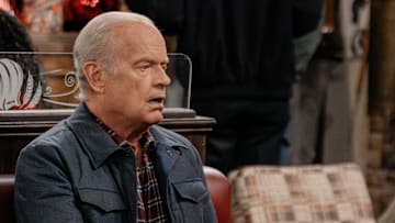 L-R: Kelsey Grammer as Frasier and Patricia Heaton as Holly in Frasier episode 10, season 2 streaming on Paramount+, 2024