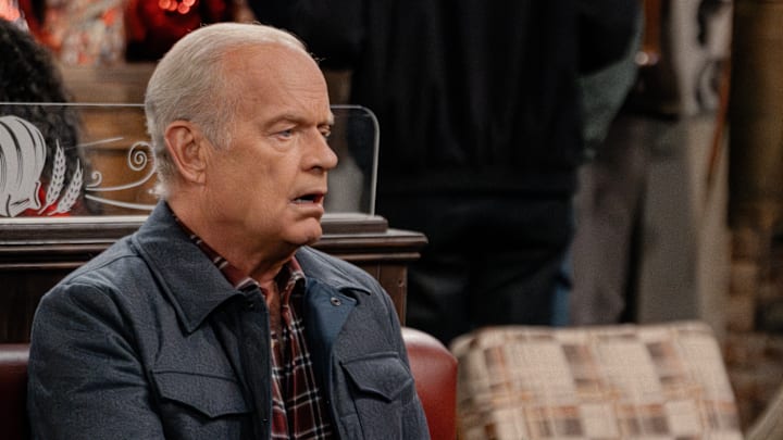 L-R: Kelsey Grammer as Frasier and Patricia Heaton as Holly in Frasier episode 10, season 2 streaming on Paramount+, 2024