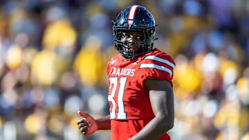 Texas Tech Red Raiders linebacker David Bailey against the Arizona State Sun Devils at Mountain America Stadium.