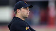 Nov 30, 2024; Tucson, Arizona, USA; Arizona State Sun Devils head coach Kenny Dillingham against the Arizona Wildcats during the Territorial Cup at Arizona Stadium. Mandatory Credit: Mark J. Rebilas-Imagn Images