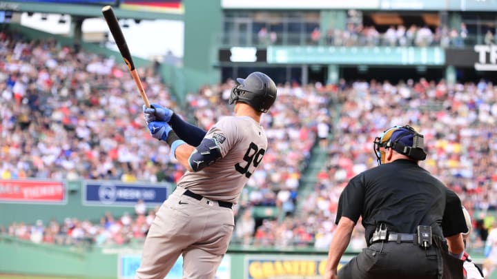 Aaron Judge hits at Fenway Park