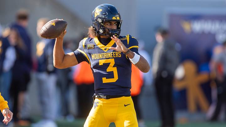 Oct 17, 2026; Morgantown, West Virginia, USA;  West Virginia Mountaineers quarterback Michael Hawkins Jr. (3) warms up prior to their game against the Cincinnati Bearcats at Milan Puskar Stadium.  Mandatory Credit: Ben Queen-Imagn Images