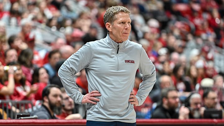 Gonzaga Bulldogs head coach Mark Few. Gonzaga Bulldogs head coach Mark Few.