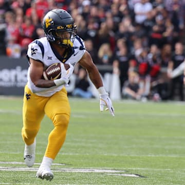 West Virginia University running back Jahiem White