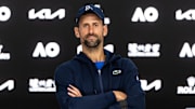 Djokovic after his match against Alexander Zverev in the semifinals of the 2025 Australian Open at Melbourne Park. 