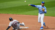 Mar 30, 2025; Kansas City, Missouri, USA; Kansas City Royals shortstop Bobby Witt Jr. (7).