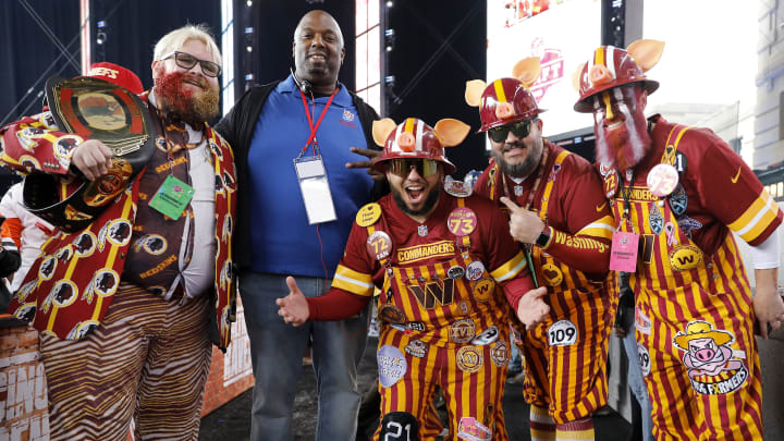 Washington Commanders fans at the NFL Draft