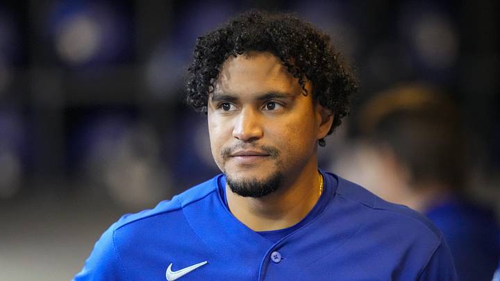 Los Angeles Dodgers third baseman Santiago Espinal (21)