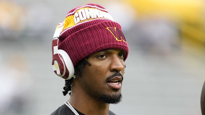 Washington Commanders quarterback Jayden Daniels 