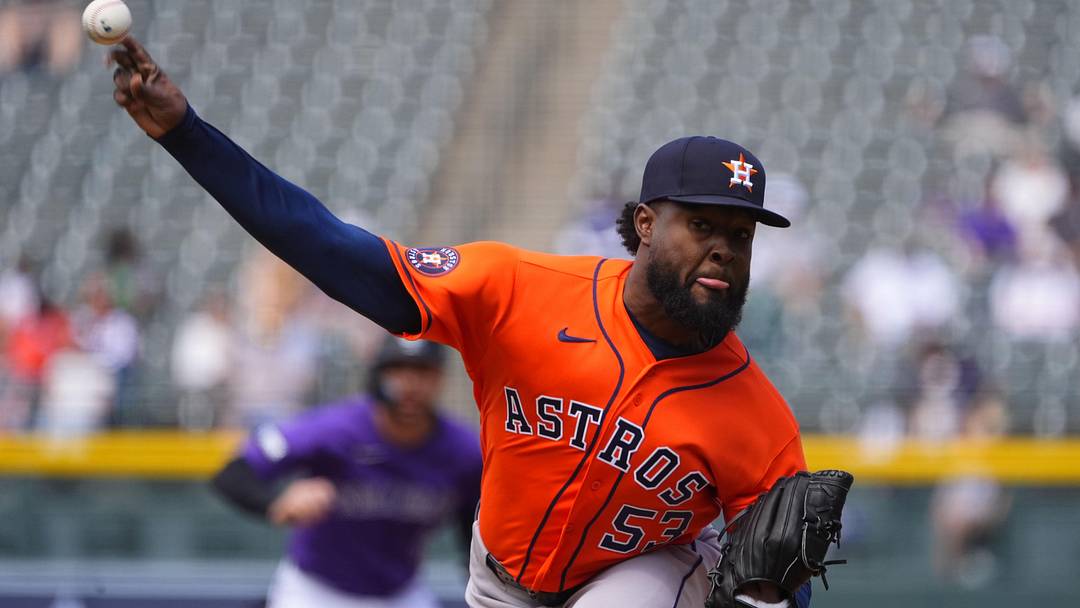 Houston Astros starting pitcher Cristian Javier.