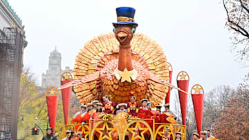 Tom Turkey opening the 2024 Macy's Thanksgiving Day Parade.