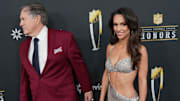 Former New England Patriots coach Bill Belichick and girlfriend Jordon Hudson before Super Bowl LIX NFL Honors