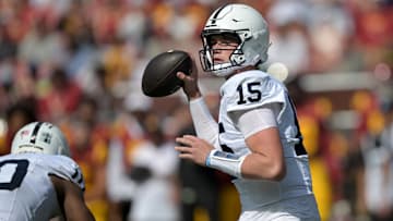 Penn State Nittany Lions quarterback Drew Allar (15)