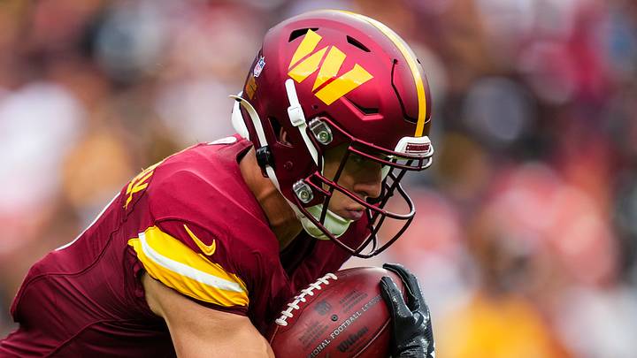 Washington Commanders wide receiver Luke McCaffrey