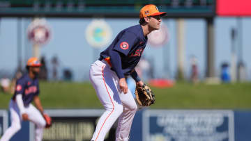 Houston Astros third baseman Zach Dezenzo