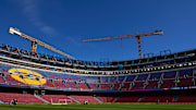 Les travaux au Camp Nou ne sont pas complètement achevés.
