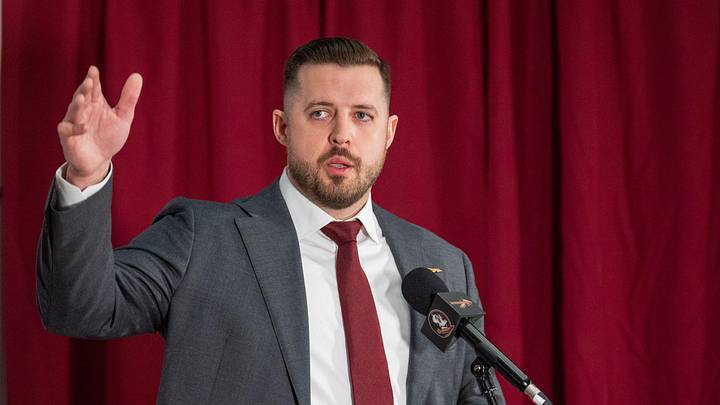 Florida State’s new head basketball coach Luke Loucks introduces himself, shares his beliefs and coaching style during a press conference Monday, March 10, 2025.
