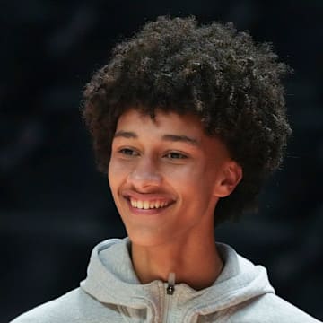 Five-start recruit Nate Ament at the NCAA college basketball game between Tennessee and Kentucky.