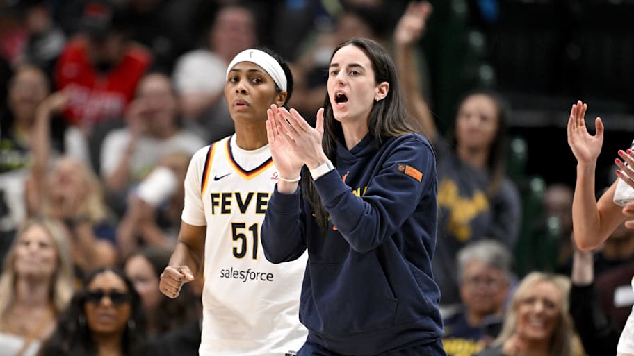 Fever superstar Caitlin Clark opened up about her post-WNBA career plans in a recent podcast episode with Sue Bird. | Jerome Miron-Imagn Images
