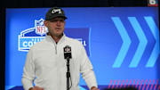 Cincinnati Bengals Director of Player Personnel Duke Tobin speaks at the 2024 NFL Combine in Indianapolis on Tuesday February 27, 2024.