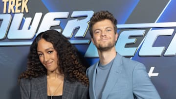 Tawny Newsome (Beckett Mariner) and Jack Quaid (Brad Boimler) at Paramount+'s "Star Trek: Lower Decks" New York Comic Con Reception
