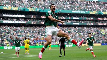 Raul Jimenez bejubelte seinen Treffer gegen Südafrika emotional Raul Jimenez bejubelte seinen Treffer gegen Südafrika emotional