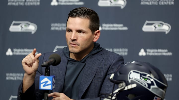 Seattle Seahawks head coach Mike Macdonald