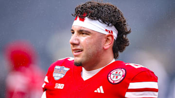 Nebraska Cornhuskers quarterback Dylan Raiola (15)