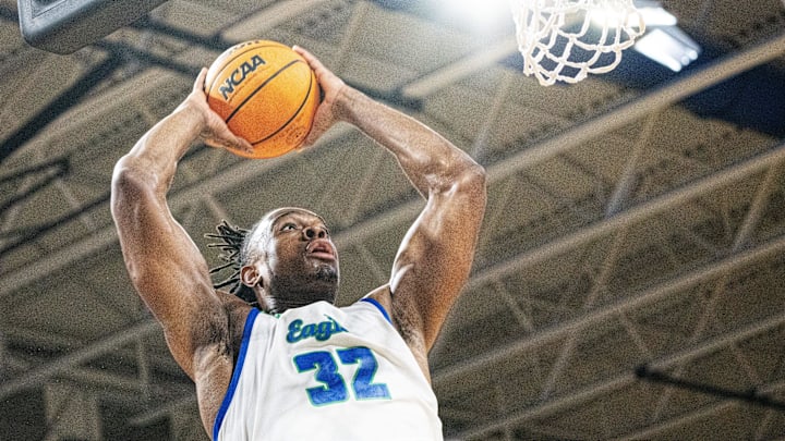 Keeshawn Kellman dunks during Florida Gulf Coast's 80–61 win over Bellarmine on Feb. 26, 2025. Keeshawn Kellman dunks during Florida Gulf Coast's 80–61 win over Bellarmine on Feb. 26, 2025.