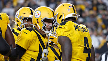 Aaron Rodgers and DK Metcalf are playing their first season together in Pittsburgh. 