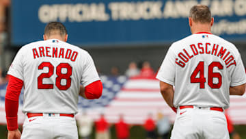 St. Louis Cardinals infielders Nolan Arenado, Paul Goldschmidt