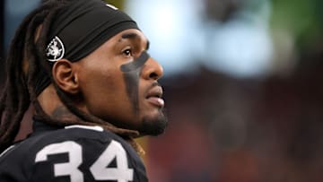 Las Vegas Raiders running back Brandon Bolden (34)