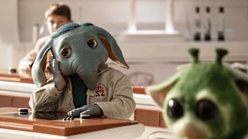 (L-R) Neel (Robert Timothy Smith) in Lucasfilm’s STAR WARS: SKELETON CREW, exclusively on Disney+. Photo by Matt Kennedy. ©2024 Lucasfilm Ltd. & TM. All Rights Reserved.