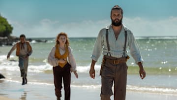 Nautilus/Series 1. (L to R) Kayden Price as Blaster, Georgia Flood as Humility, Shazad Latif as Captain Nemo in Nautilus/Series 1. Cr. Vince Valitutti/Disney+ © 2022.