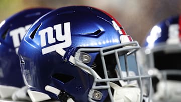 New York Giants helmets
