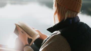 Reading by the water