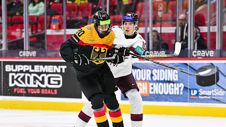 Germany v Latvia: Group A - 2025 IIHF World Junior Championship