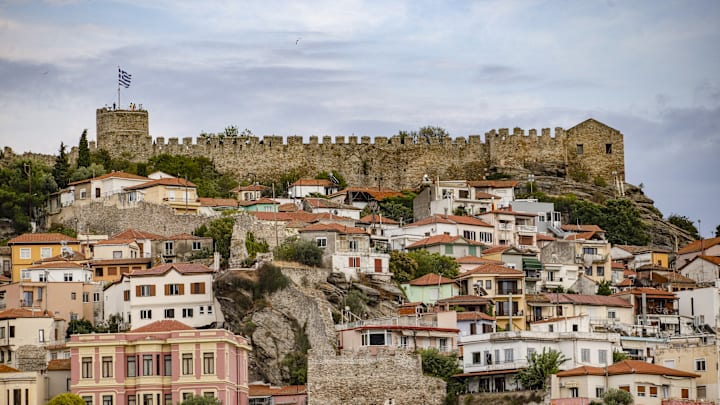 Historical city of Kavala in Greece