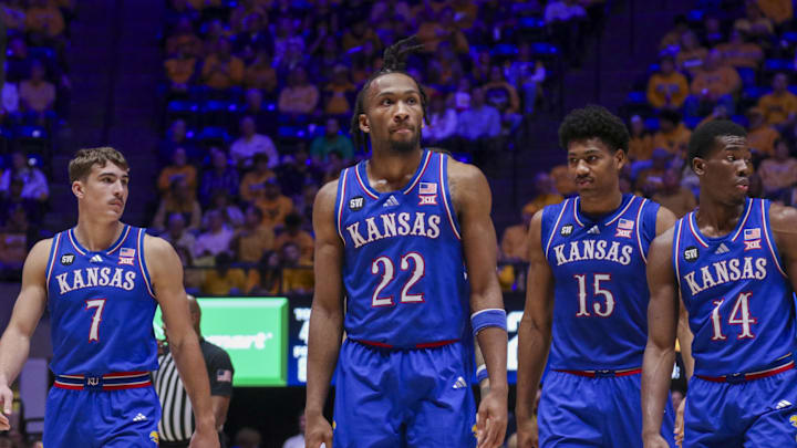 The Kansas Jayhahwks with Darryn Peterson