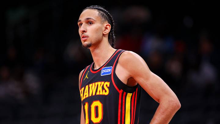 Atlanta Hawks forward Zaccharie Risacher (10) 