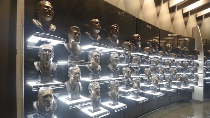 Who will join the Hall of Busts exhibit inside the Pro Football Hall of Fame over the next five years?