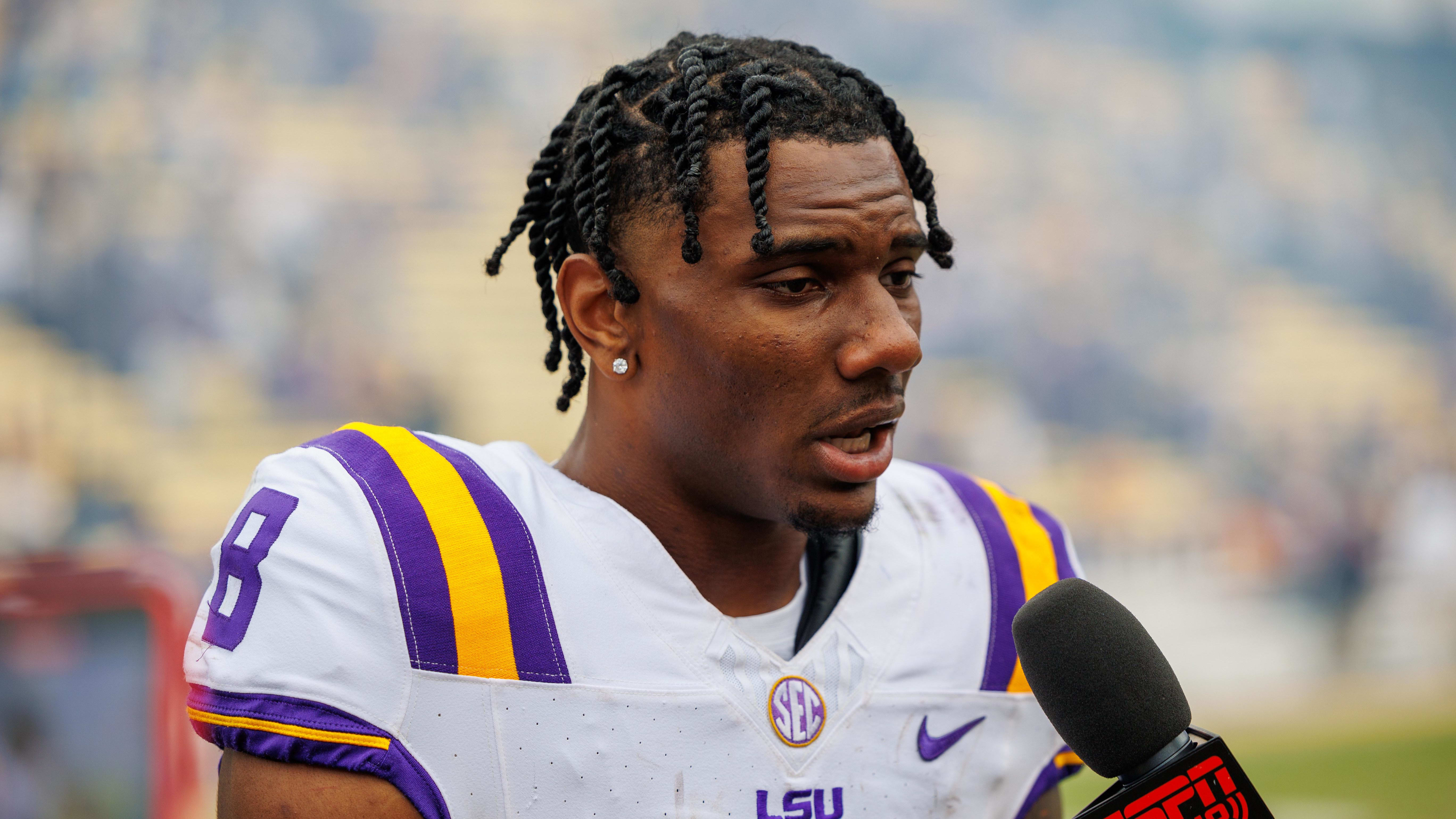  LSU Tigers wide receiver Malik Nabers 