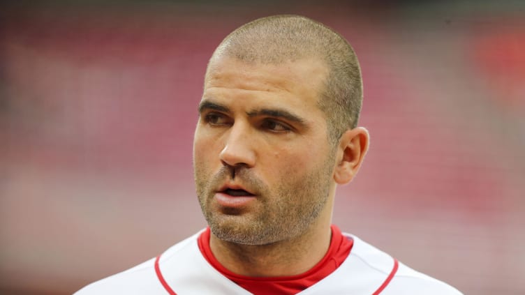 Cincinnati Reds first baseman Joey Votto (19) walks off the field.