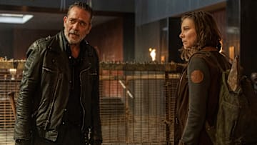 Lauren Cohan as Maggie Rhee, Jeffrey Dean Morgan as Negan - The Walking Dead: Dead City season 2