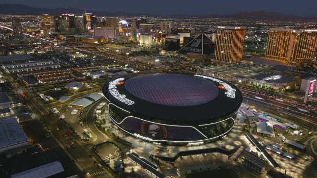 Jan 30, 2024; Las Vegas, NV, USA; A general overall view of Allegiant Stadium.