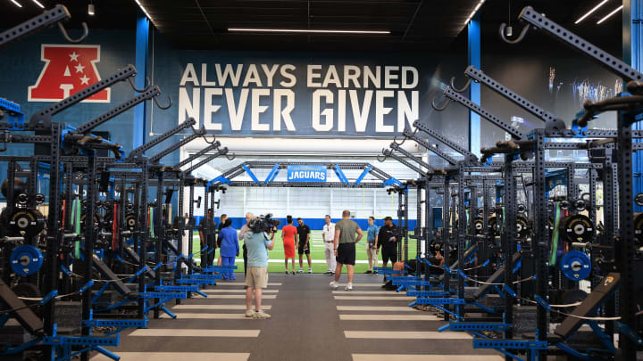 The weight room is shown Tuesday, July 18, 2023 at the new Miller Electric Center at EverBank